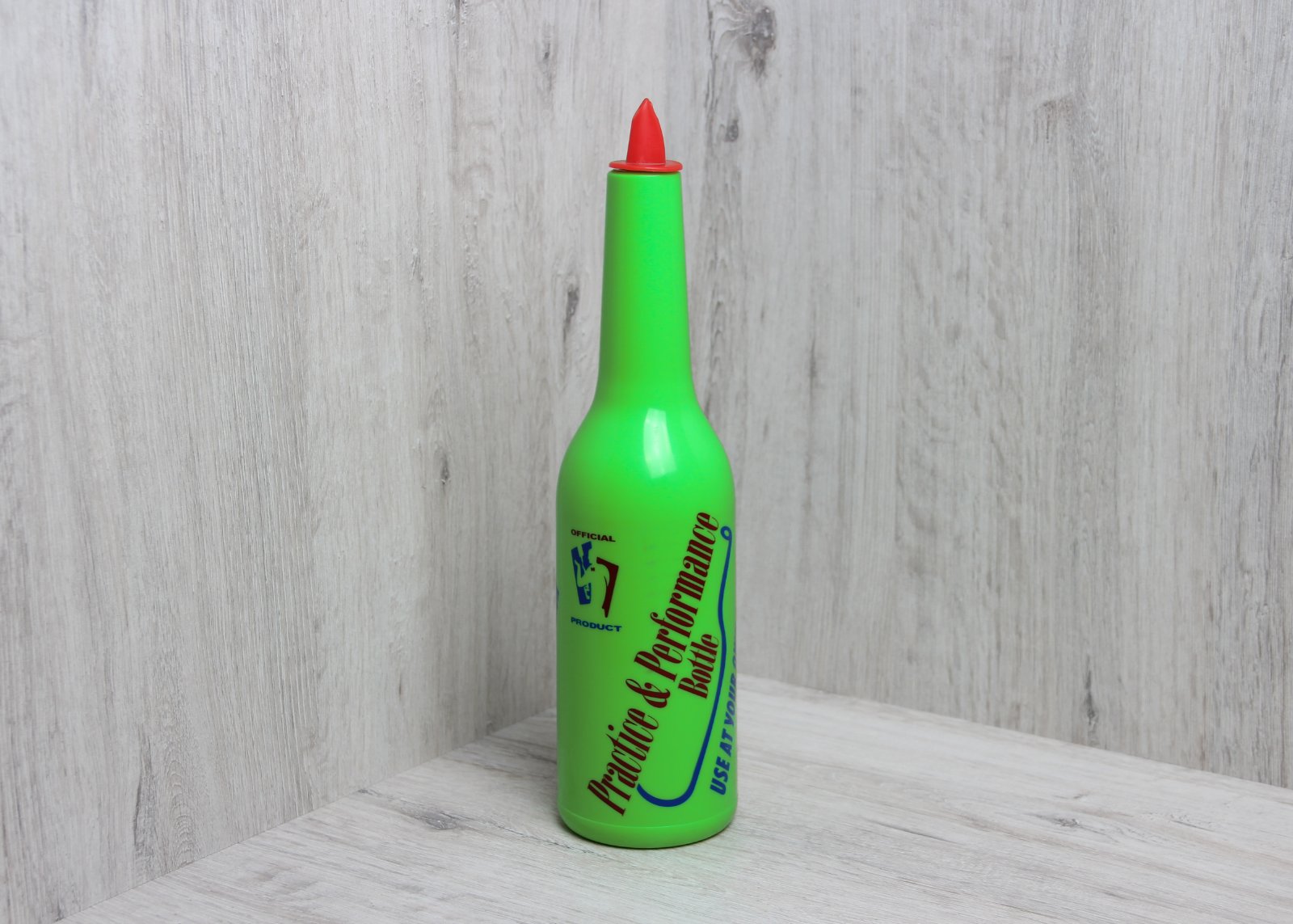 Бутылка для флейринга зеленая (с надписью)