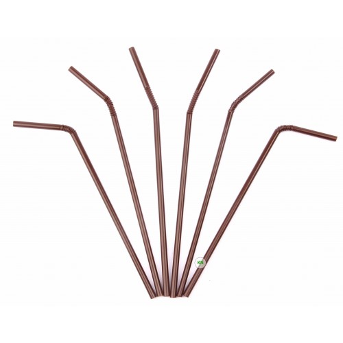Трубочка сокова шоколад, Ø 5 мм, 21 см, 200 шт.