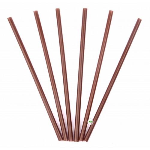 Трубочка фреш шоколад без гофри, Ø 7 мм, 21 см, 500 шт.