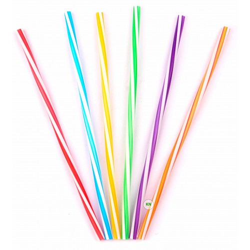 Трубочка фреш вита кольорова без гофри, Ø 8 мм, 25 см, 500 шт.