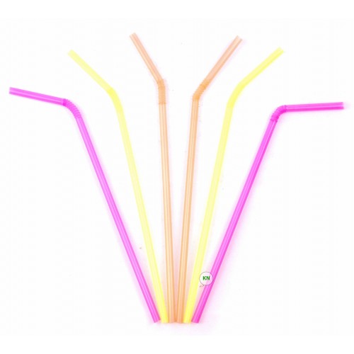 Трубочка сокова люмінесцентна, Ø 6 мм, 21 см, 200 шт.