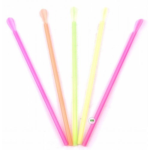 Трубочка лопатка кольорова, Ø 6 мм, 21 см, 100 шт.