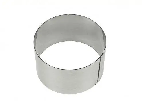 Форма кондитерская круглая из нержавеющей стали, Ø - 6 см, h - 4,5 см, арт. 901001