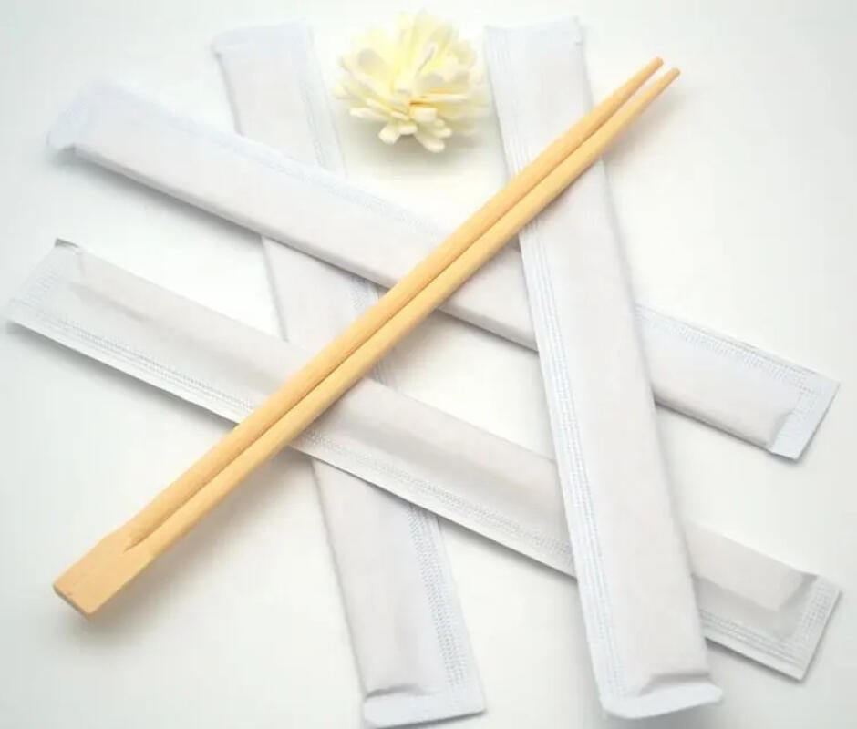 Палички для суші у білій упаковці, бамбук, Ø 4,2 мм, 23 см, 100 пар, арт. KN-2023042
