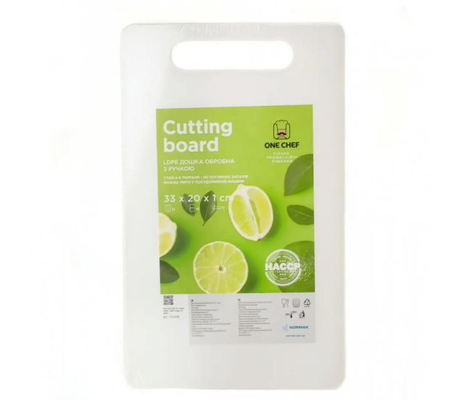 Дошка обробна біла, 330 х 200 х 10 мм, арт. KN-113055