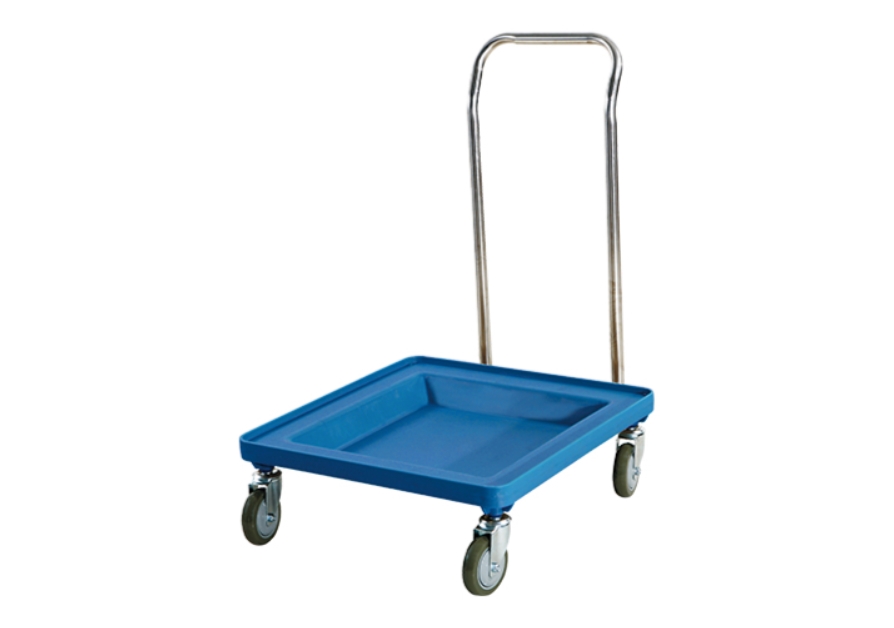 Тележка для корзин голубая, 540х540х785 мм, арт. KN-JW-ST PP BLUE