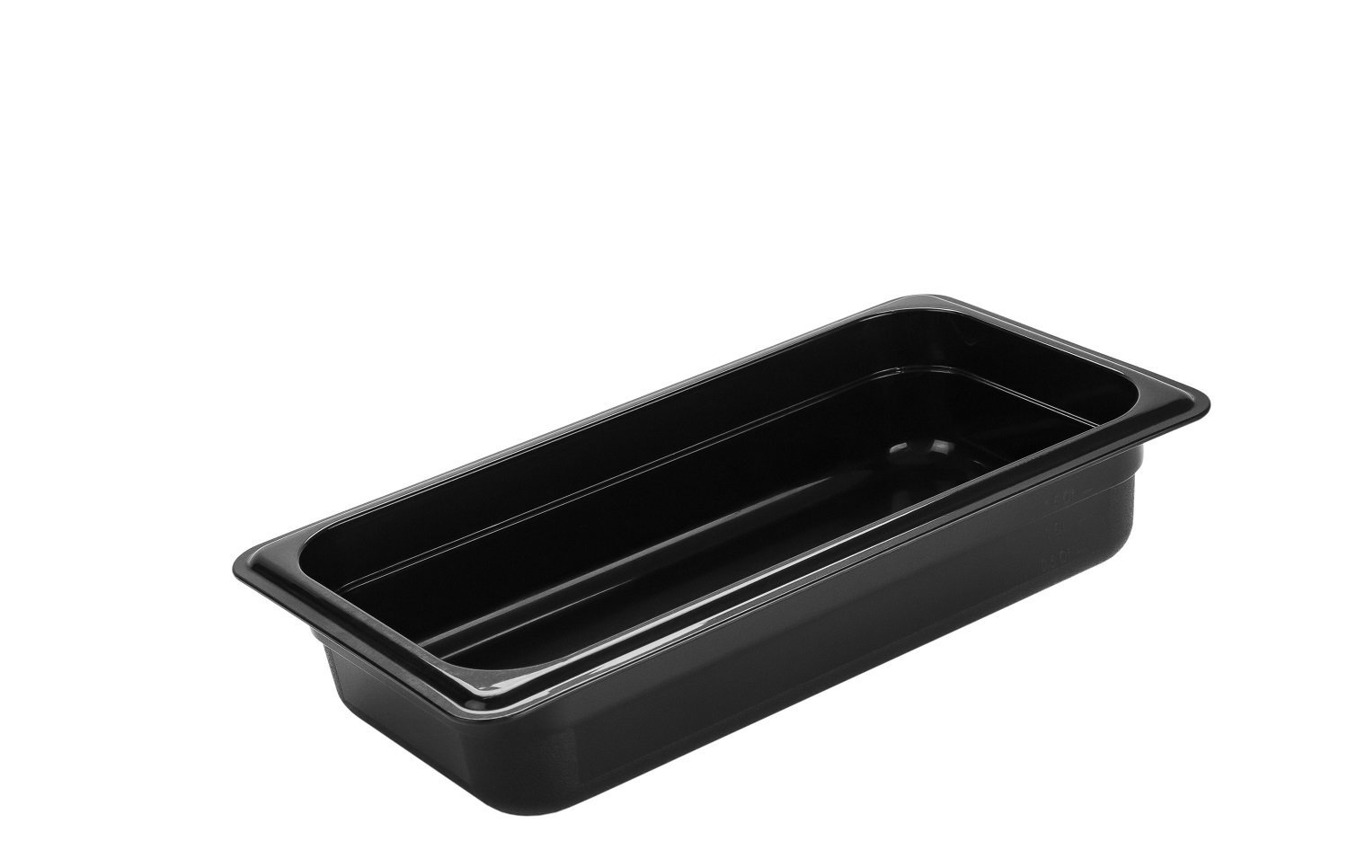 Контейнер для зберігання з кришкою, чорний, 2000 мл, h 65 мм, PP GN 1/3, арт.KN-GNPP1365В/KN-516365