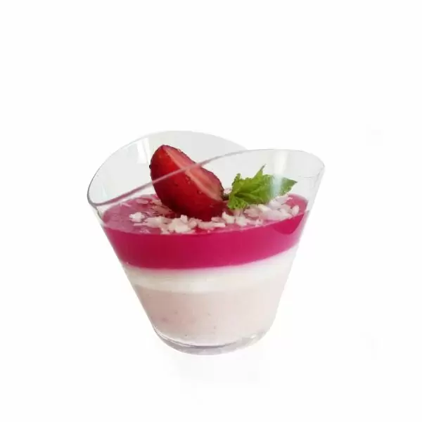 Стакан для десерту "Хвиля", прозорий полістирол, 50 мл, Ø 63 мм, h 45 мм