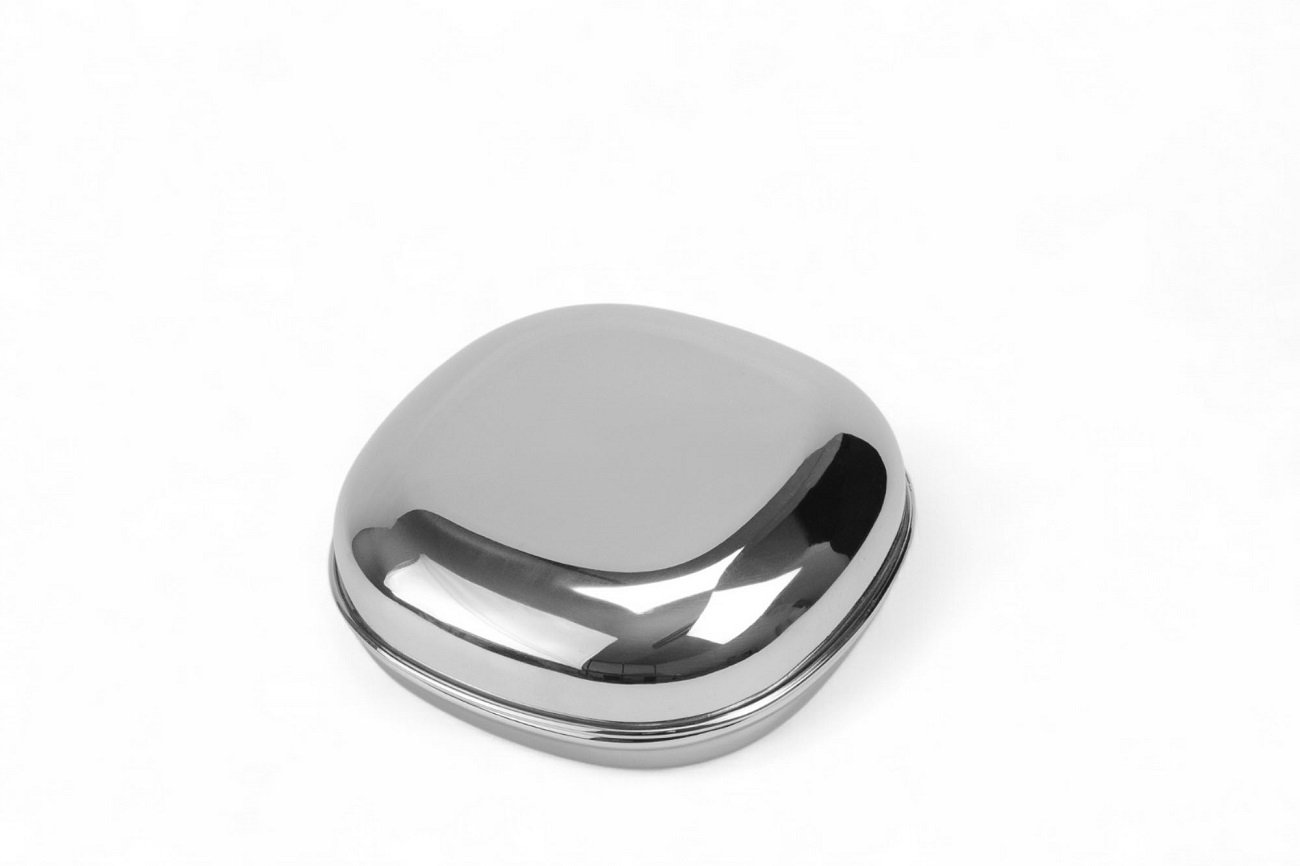 Баночка №1 для сипучих продуктів квадратна, 280 мл, нерж. сталь, арт. KN-609139