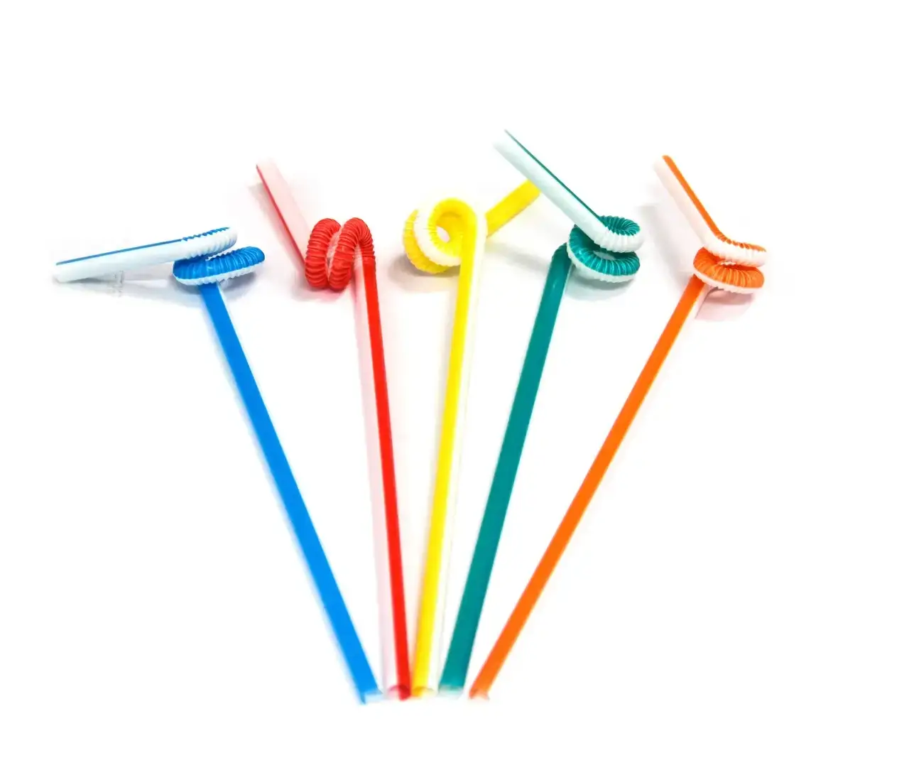 Трубочка Артістік біло-кольорова, Ø 6 мм, 26 см, 100 шт.